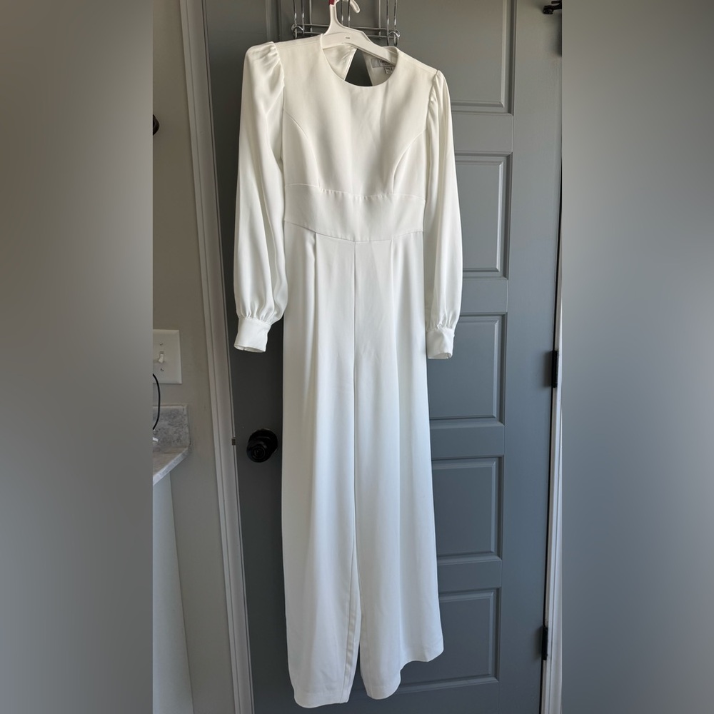 Gorgeous White Long Sleeve Jumpsuit